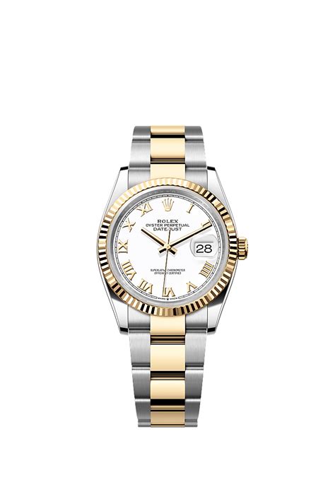 Rolex Datejust 36 Uhr: Edelstahl Oystersteel und Gelbgold – 